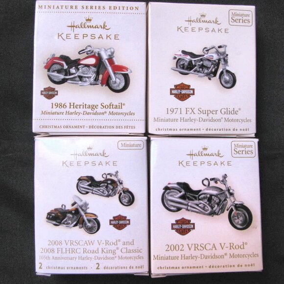 H-D/HALLMARK MINI BIKE ORNAMENT COLLECTION 1999-2012 -15 BIKES - Picture 5 of 8